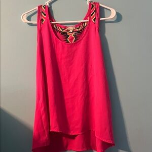 Vibrant Pink Sleeveless Top